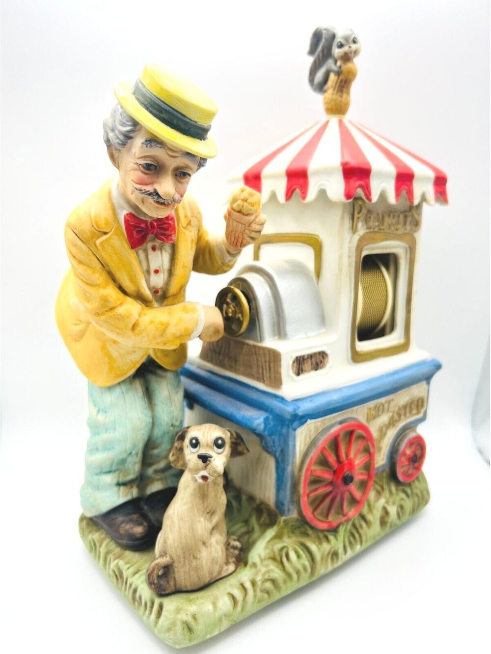 Vintage Melody in Motion Peanut Vendor Figurine Not  Working